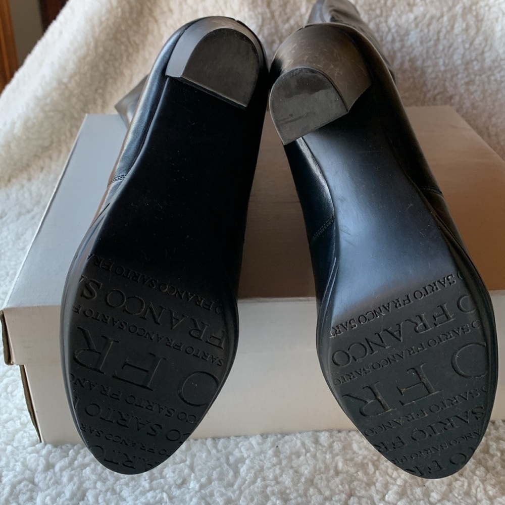 Franco Sarto Faux Stretch Leather Boots. - Picture 5 of 5